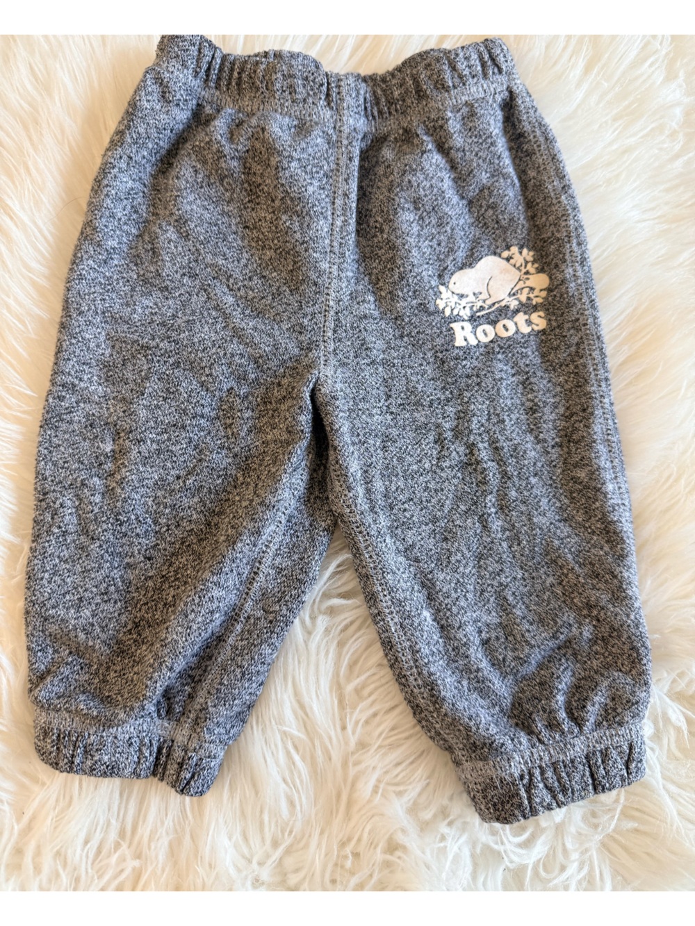 Roots Kids Gray Fleece Joggers